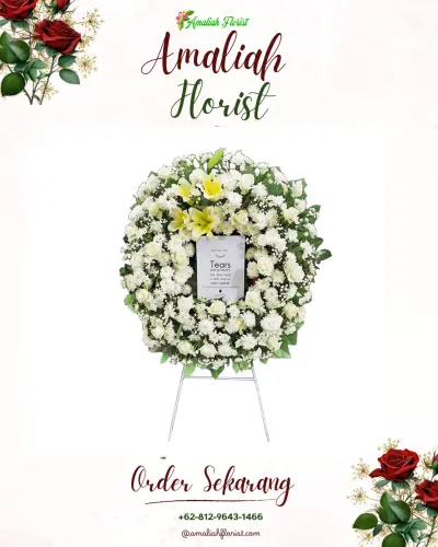 Krans Bunga Duka Cita di Cihamerang